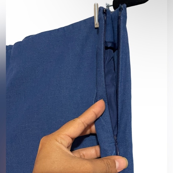 Ann Taylor pants women’s wide-leg color blue size 12 - Picture 3 of 7